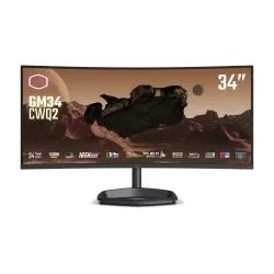Monitor Gamer Curvo Cooler Master GM34-CWQ2 LED 34", Quad HD, Ultra Wide, G-Sync/FreeSync, 165Hz, HDMI, Negro
