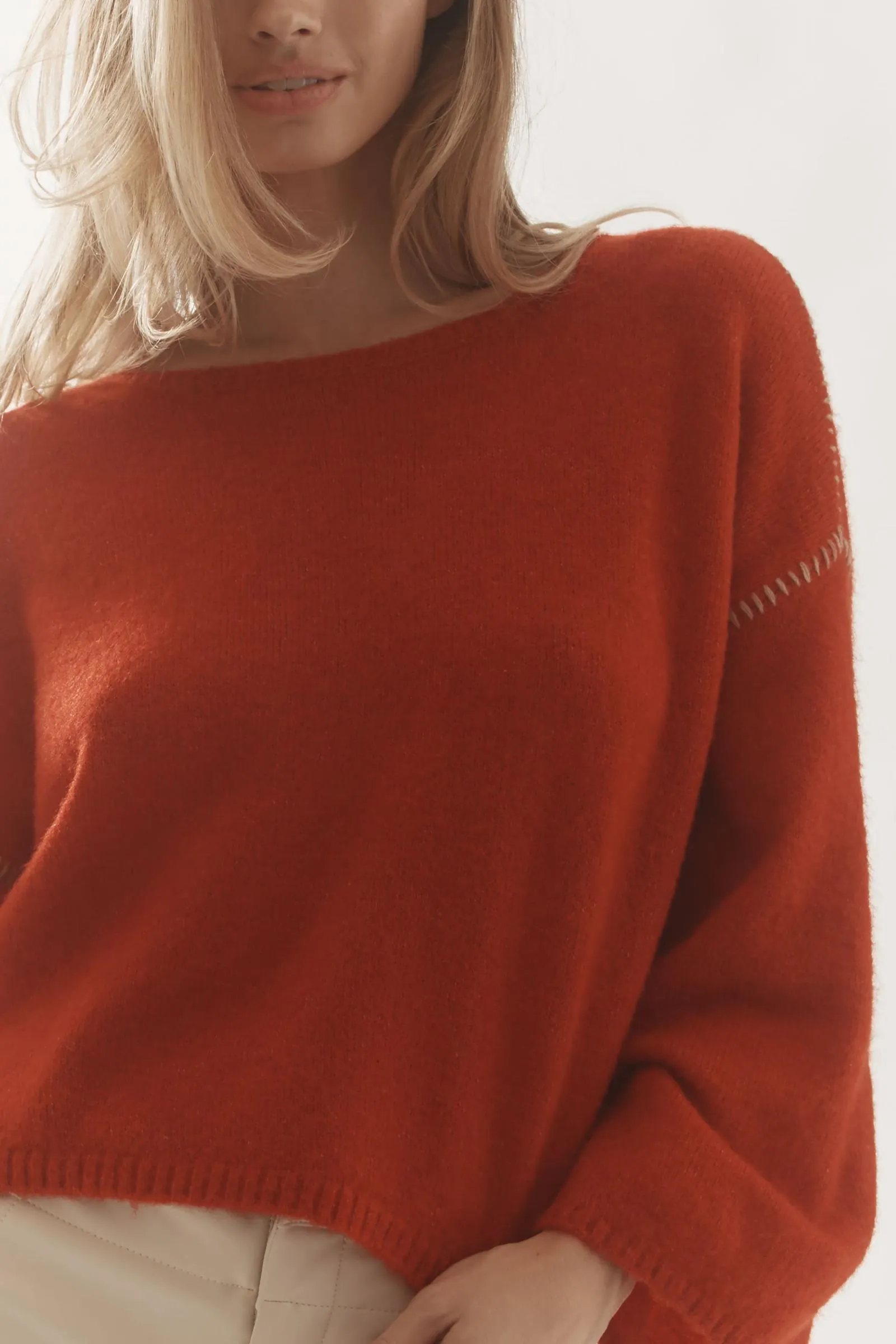 Sundry Whip-Stitch Sweater