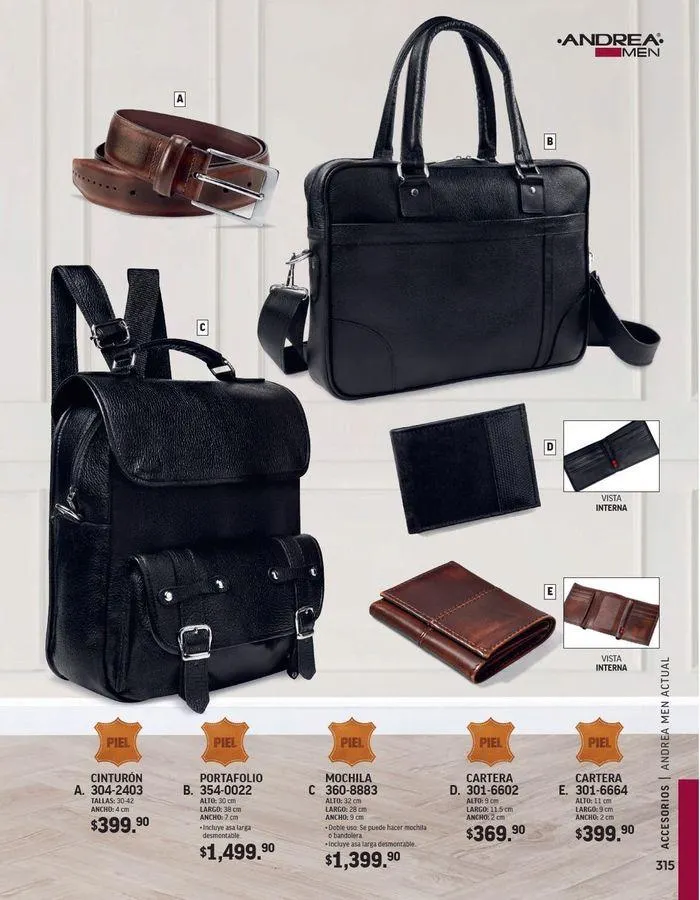 Catálogo de ANDREA - ACCESORIOS CABALLERO 26 de agosto al 25 de enero 2025 - Pagina 20
