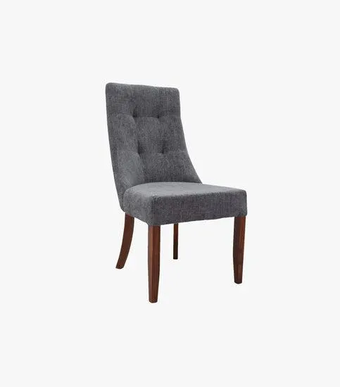 Silla Star De Madera De Tela Color Gris