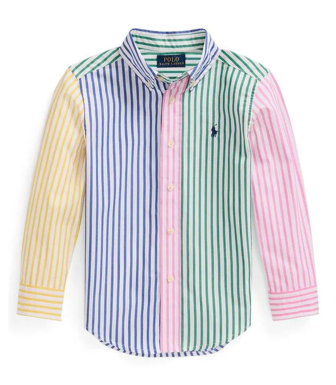 Camisa a Rayas Manga Larga Niño