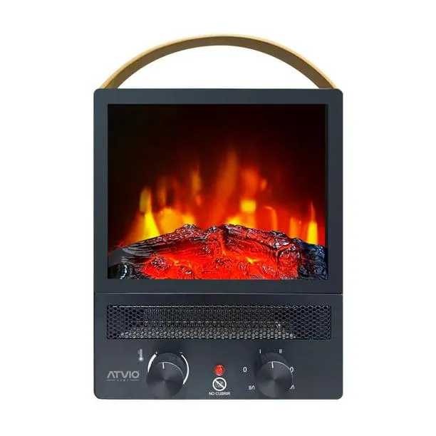 Chimenea Atvio Home Portátil 37.3cm de Alto 1500W