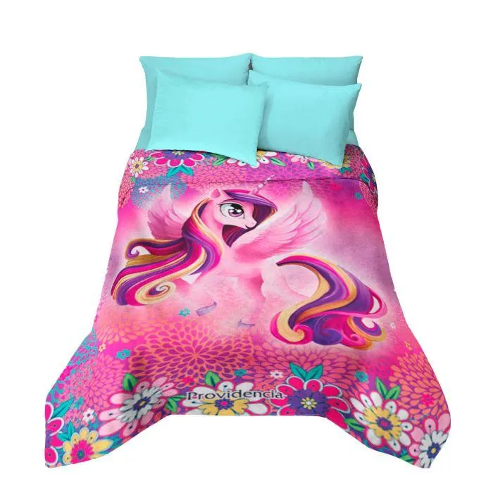 COBERTOR AMIGO MATRIMONIAL UNICORNIO