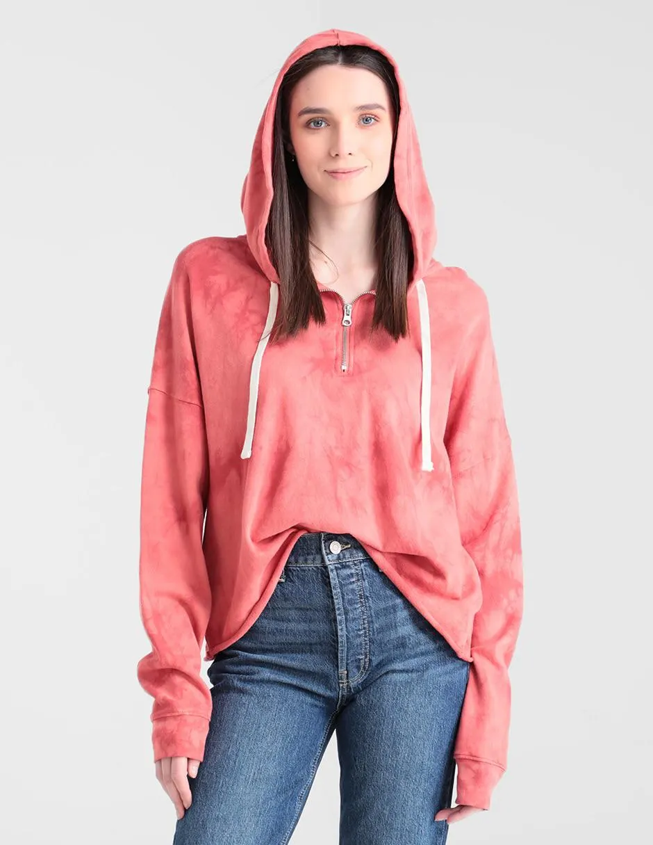 Sudadera para mujer con capucha tie dye