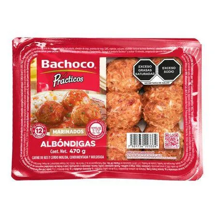 Albondiga Tradicional Prácticos Bachoco 470 g