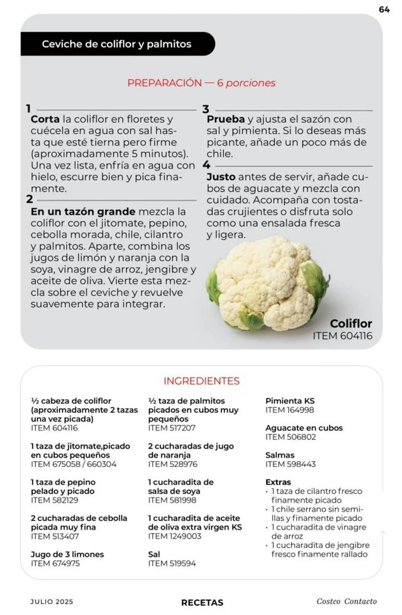 Catálogo de Catálogo Costco 1 de julio al 31 de julio 2025 - Pagina 64