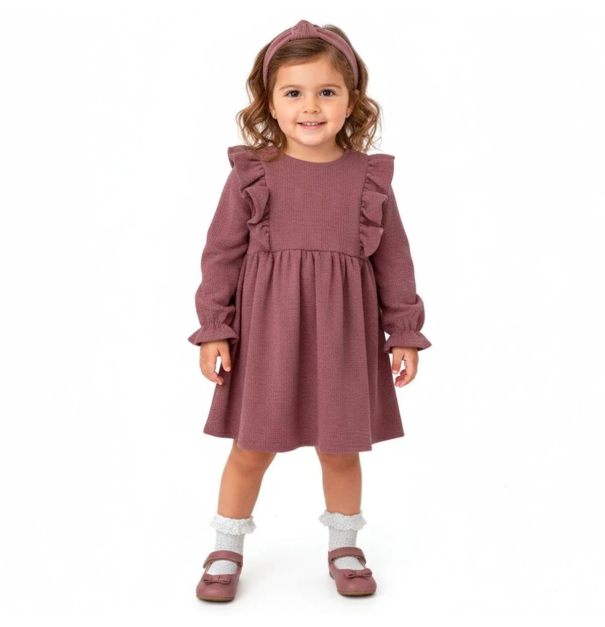 Vestido Lompers Kids Con Olán Para Niñas 138.1