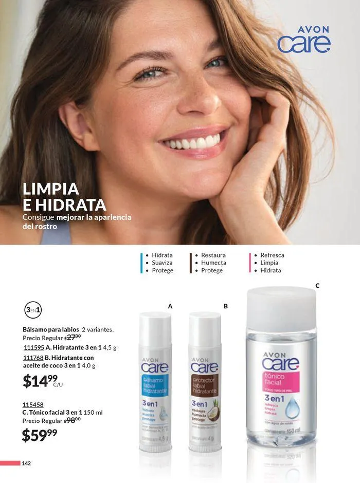 Catálogo de Avon COSMÉTICOS C09 17 de abril al 22 de mayo 2024 - Pagina 142