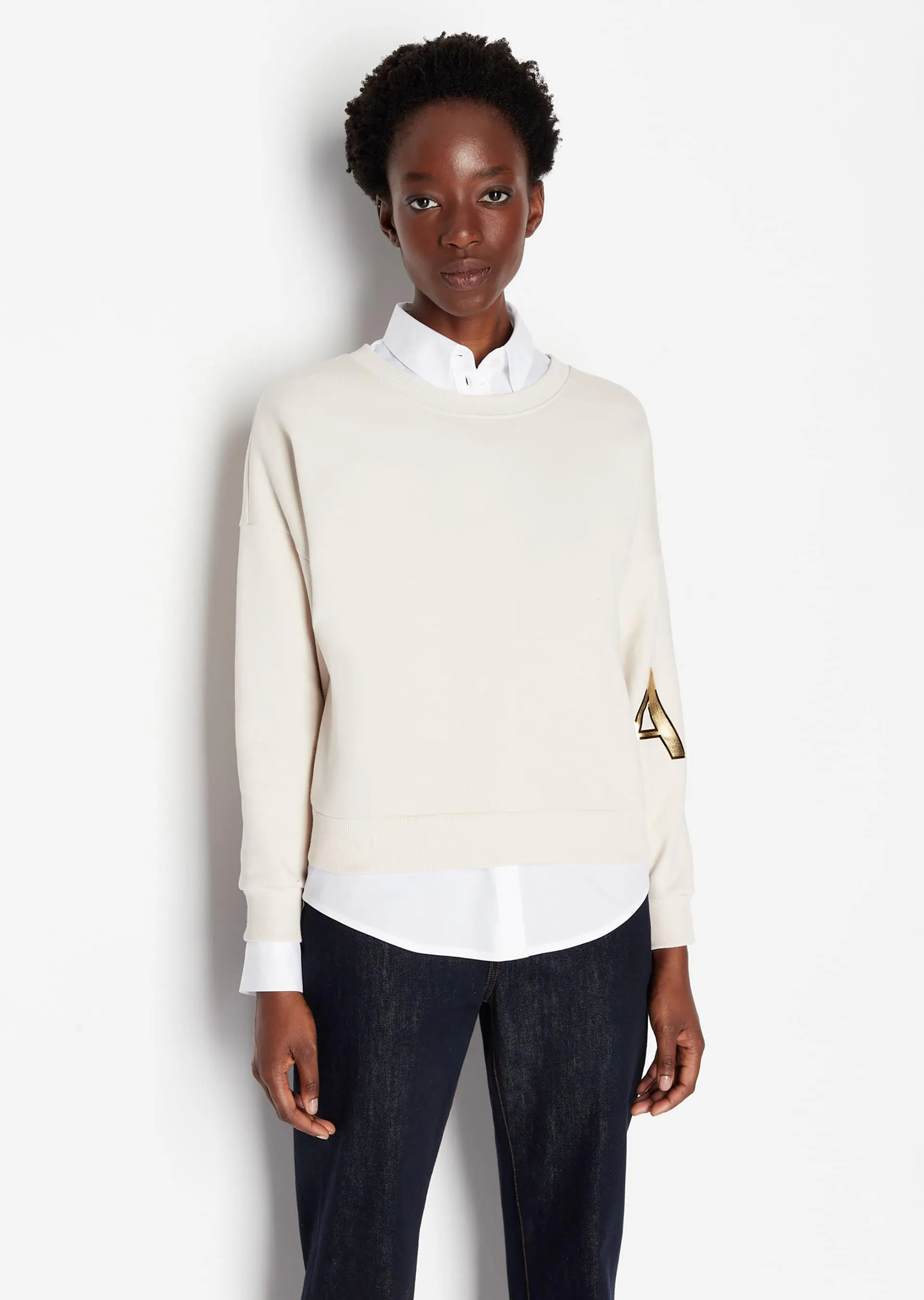 Sudadera con cuello redondo Armani Sustainability Values