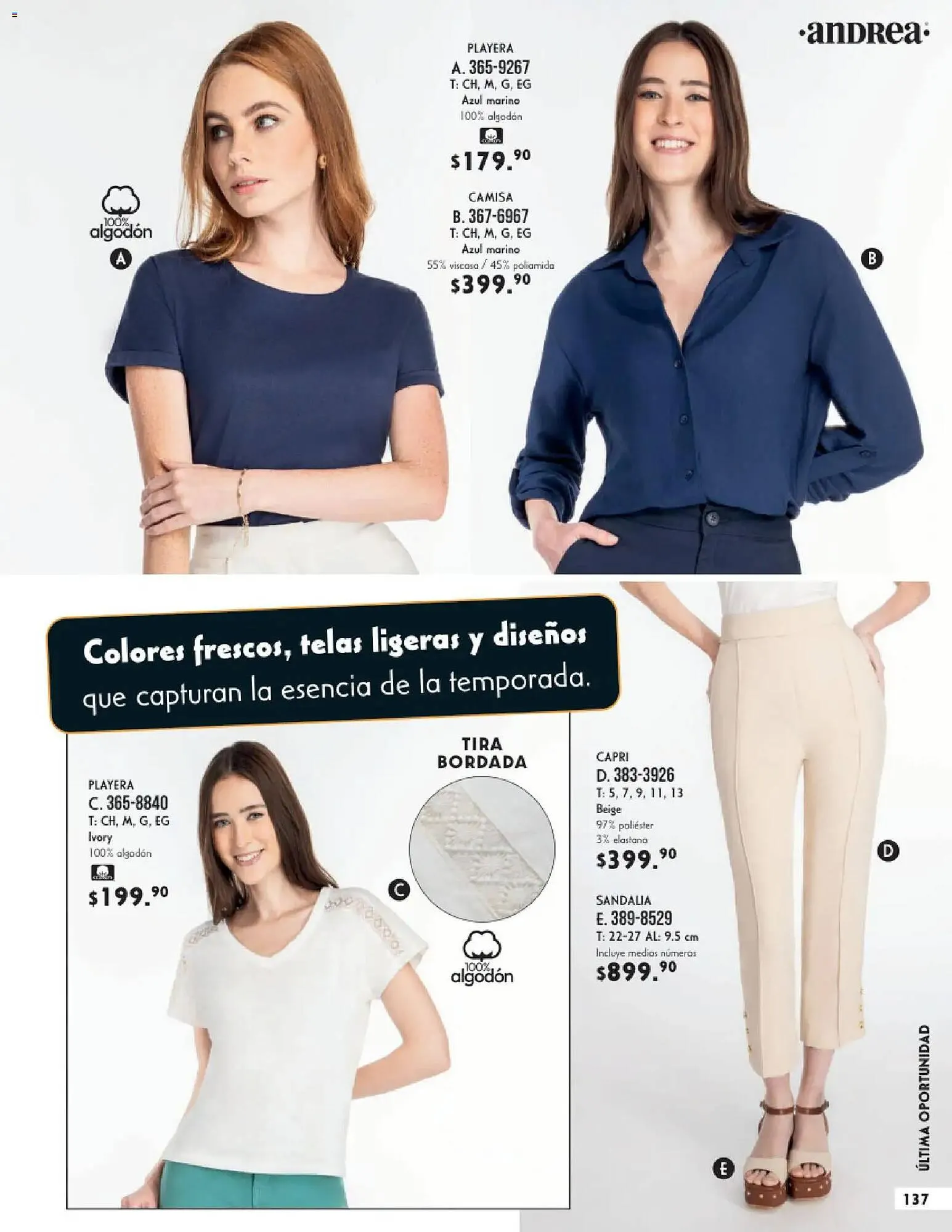 Catálogo de Catálogo Andrea 25 de enero al 1 de junio 2026 - Pagina 137