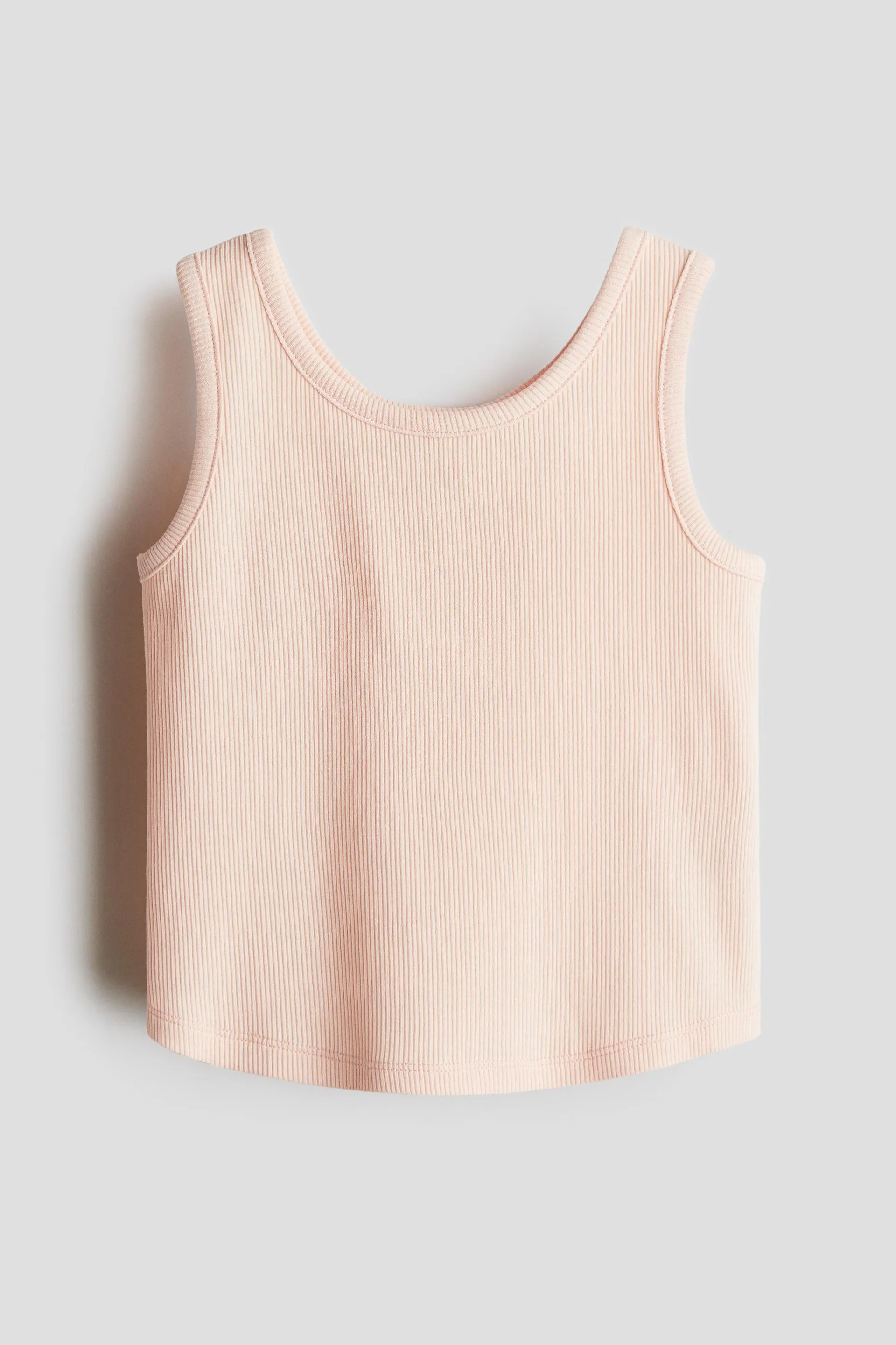 Top sin mangas en punto acanalado