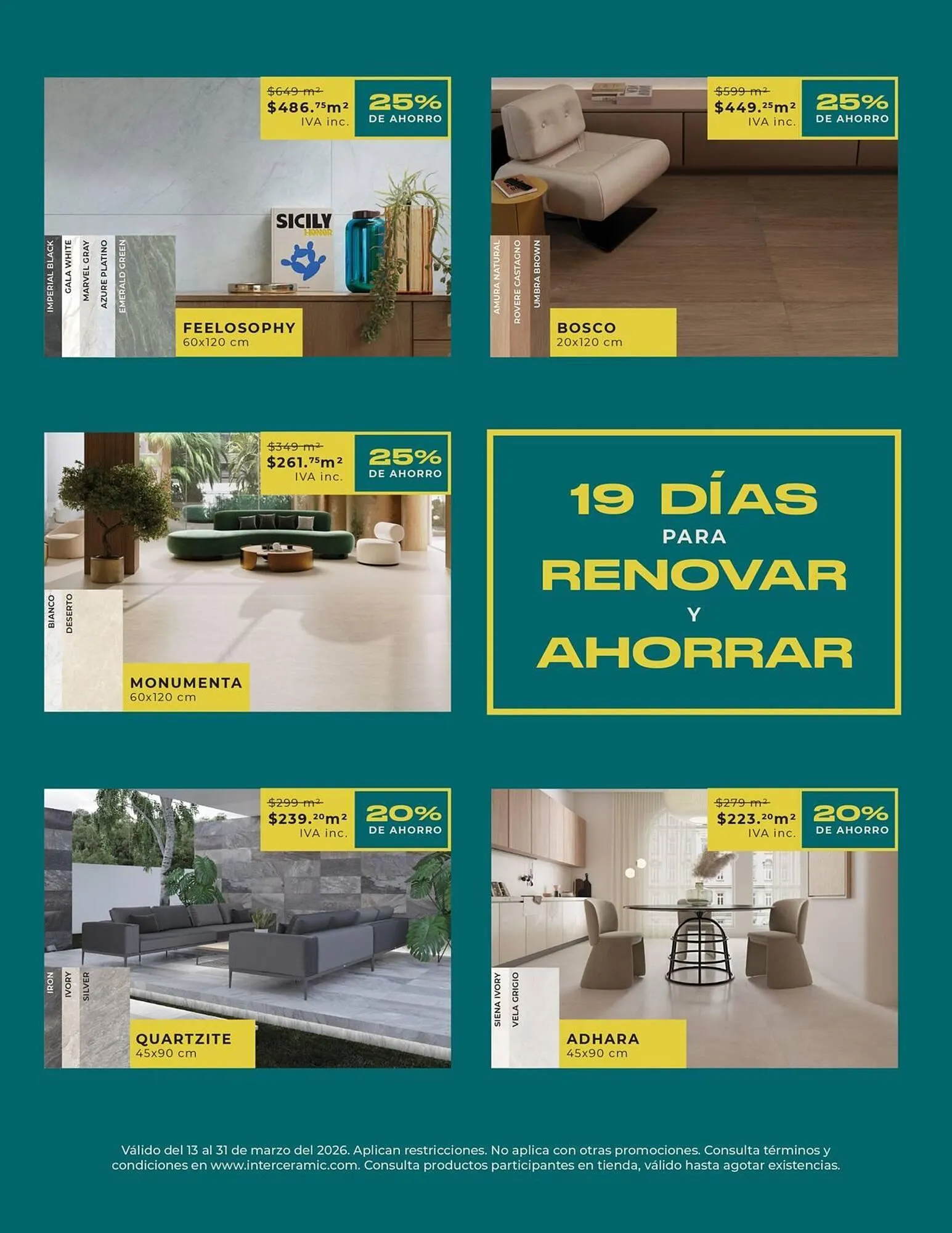 Catálogo de Catálogo Interceramic 13 de marzo al 31 de marzo 2026 - Pagina 2