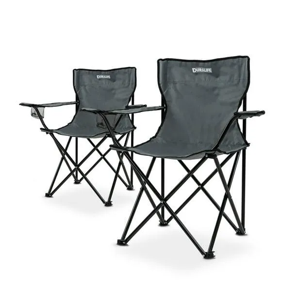 Sillas Camping Y Playa Plegable Portatil Para Exteriores Gaon Gris 2 Piezas Gaon Camping