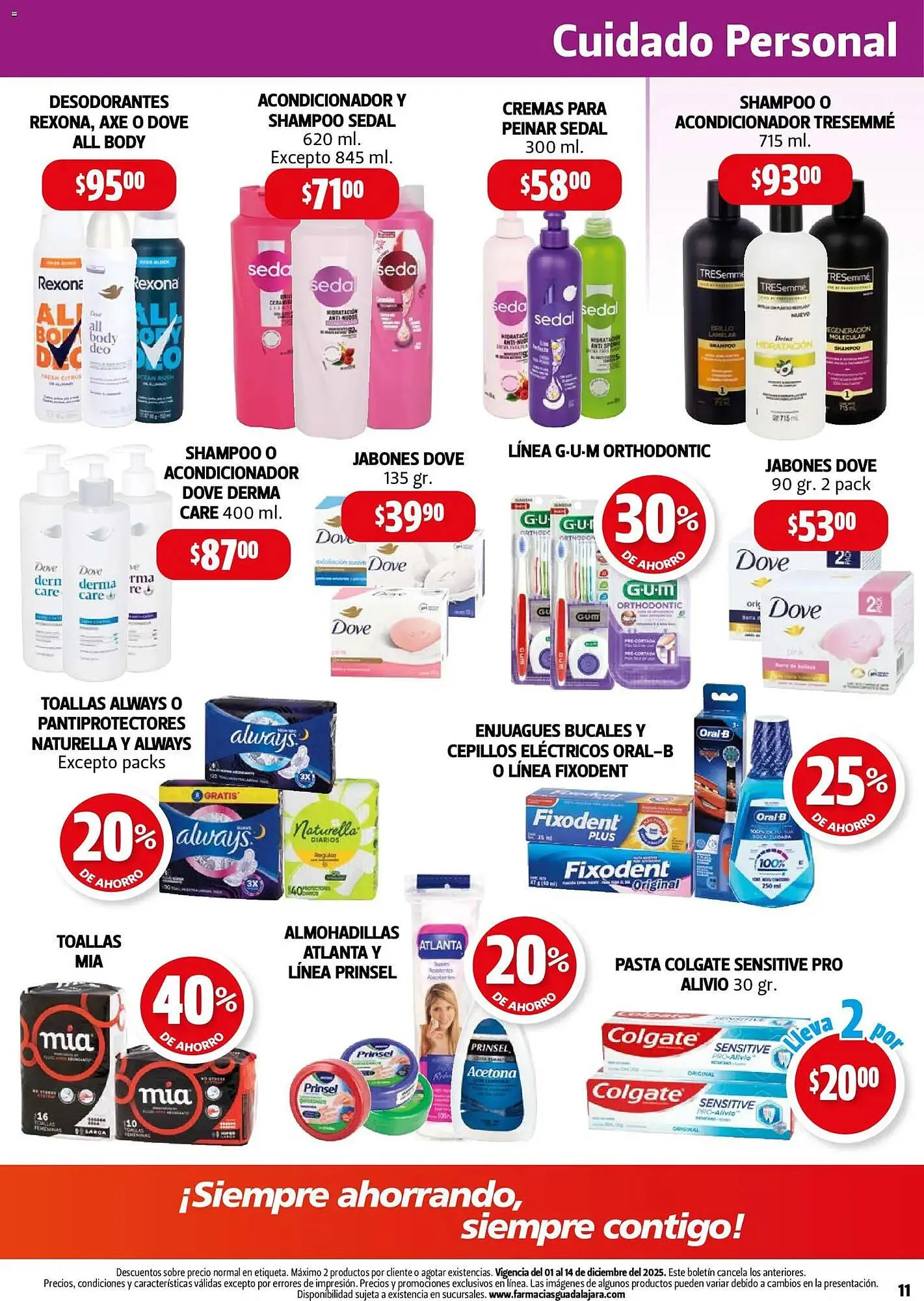 Catálogo de Folleto Farmacias Guadalajara 1 de diciembre al 14 de diciembre 2025 - Pagina 11