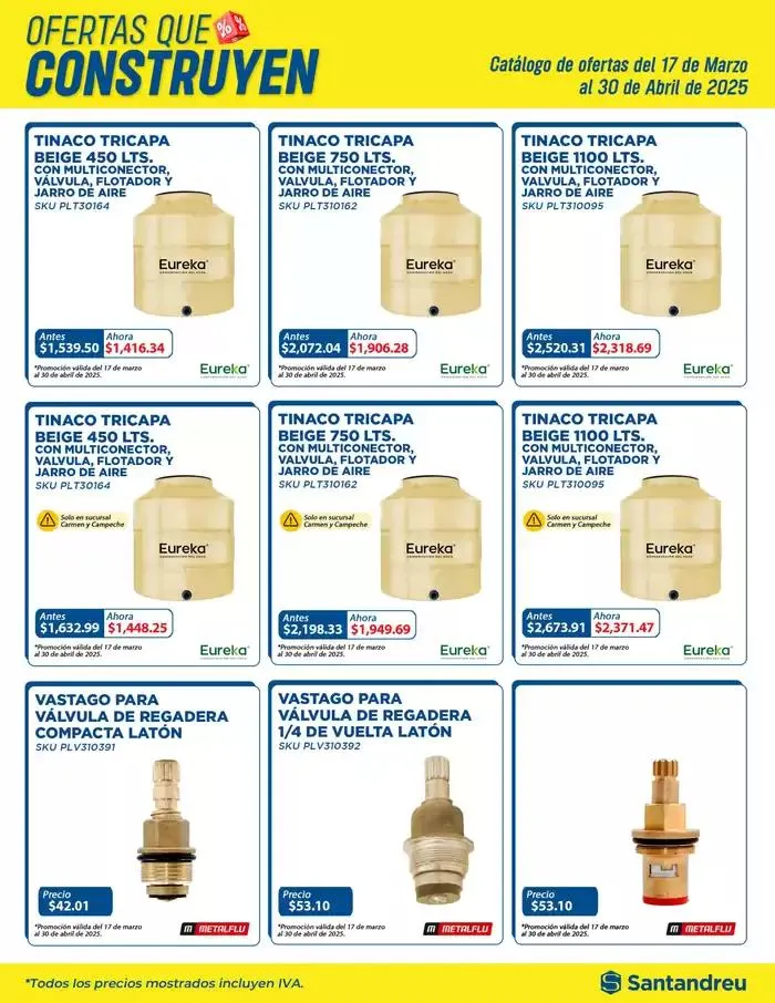 Catálogo de Ofertas que construyen 28 de marzo al 30 de abril 2025 - Pagina 9