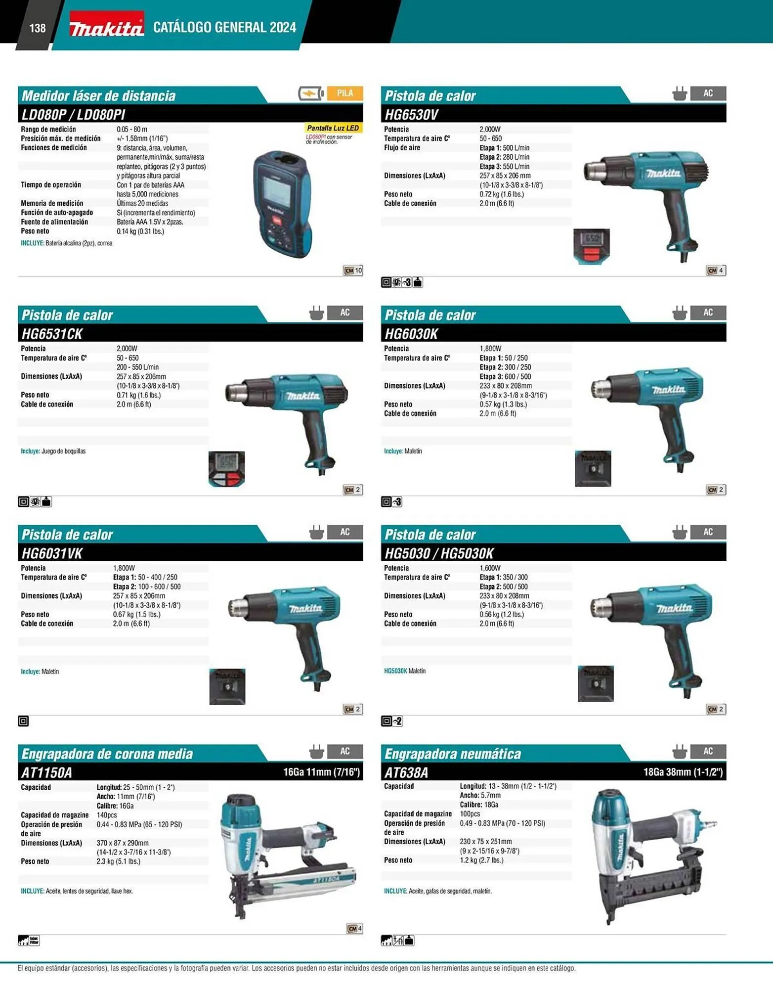Catálogo de Catálogo Makita 12 de enero al 31 de diciembre 2026 - Pagina 138