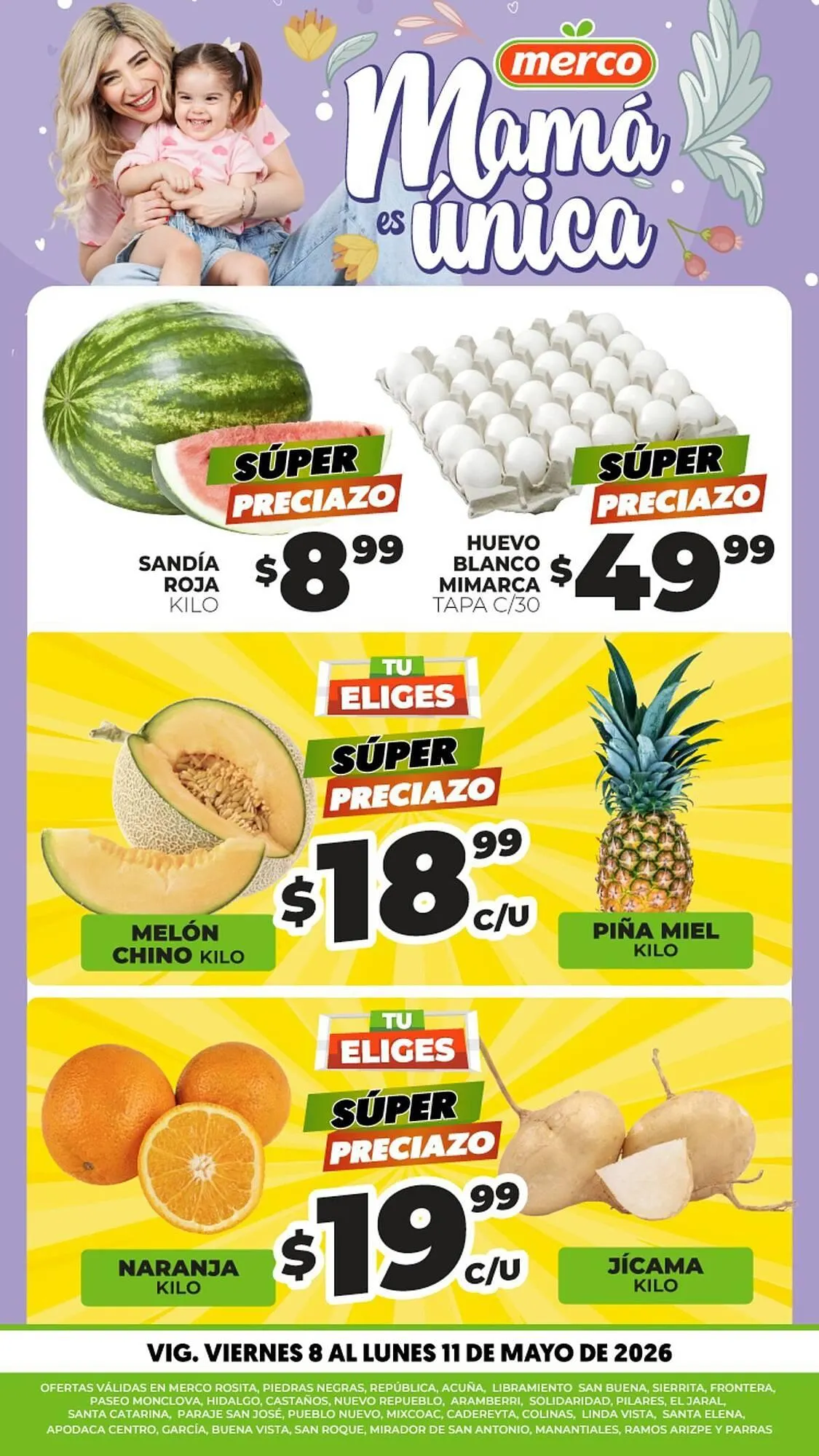 Catálogo de Folleto Merco 8 de mayo al 11 de mayo 2026 - Pagina 1