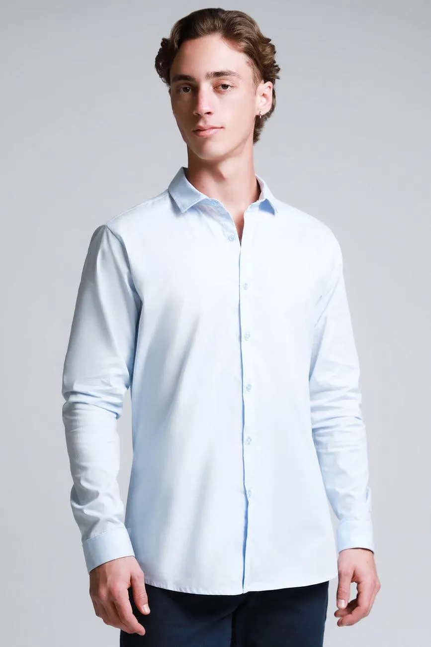 Camisa Manga Larga Básica Slim Fit