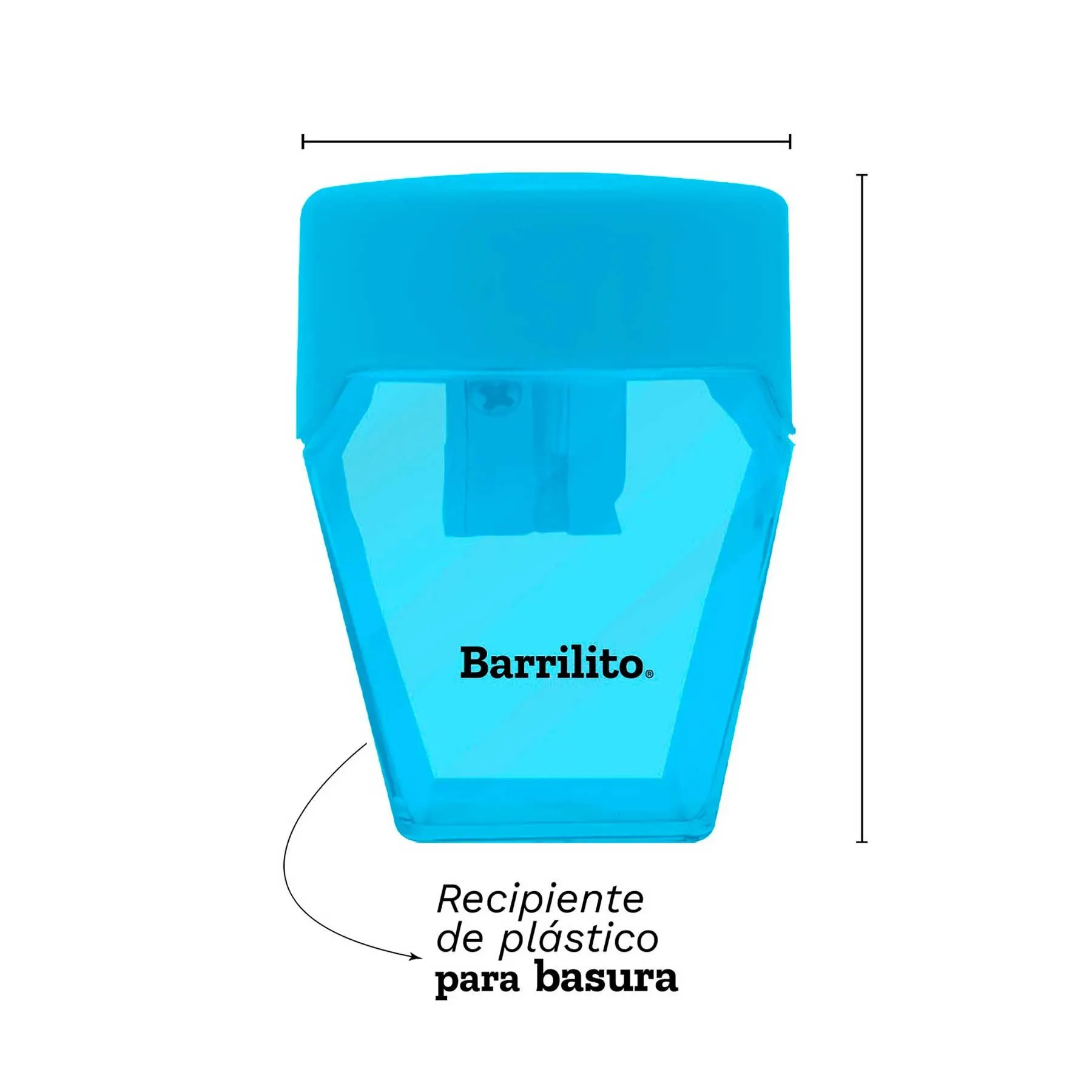 Sacapuntas con Depósito Barrilito SPT38B Bl/1