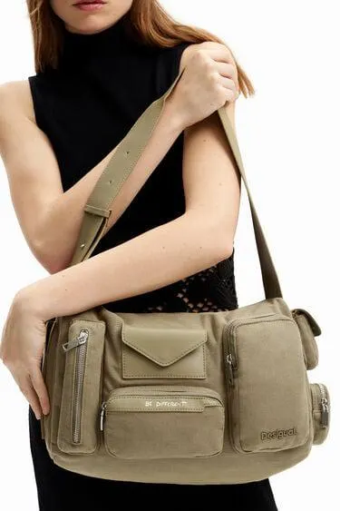 Bolso XL canvas bolsillos