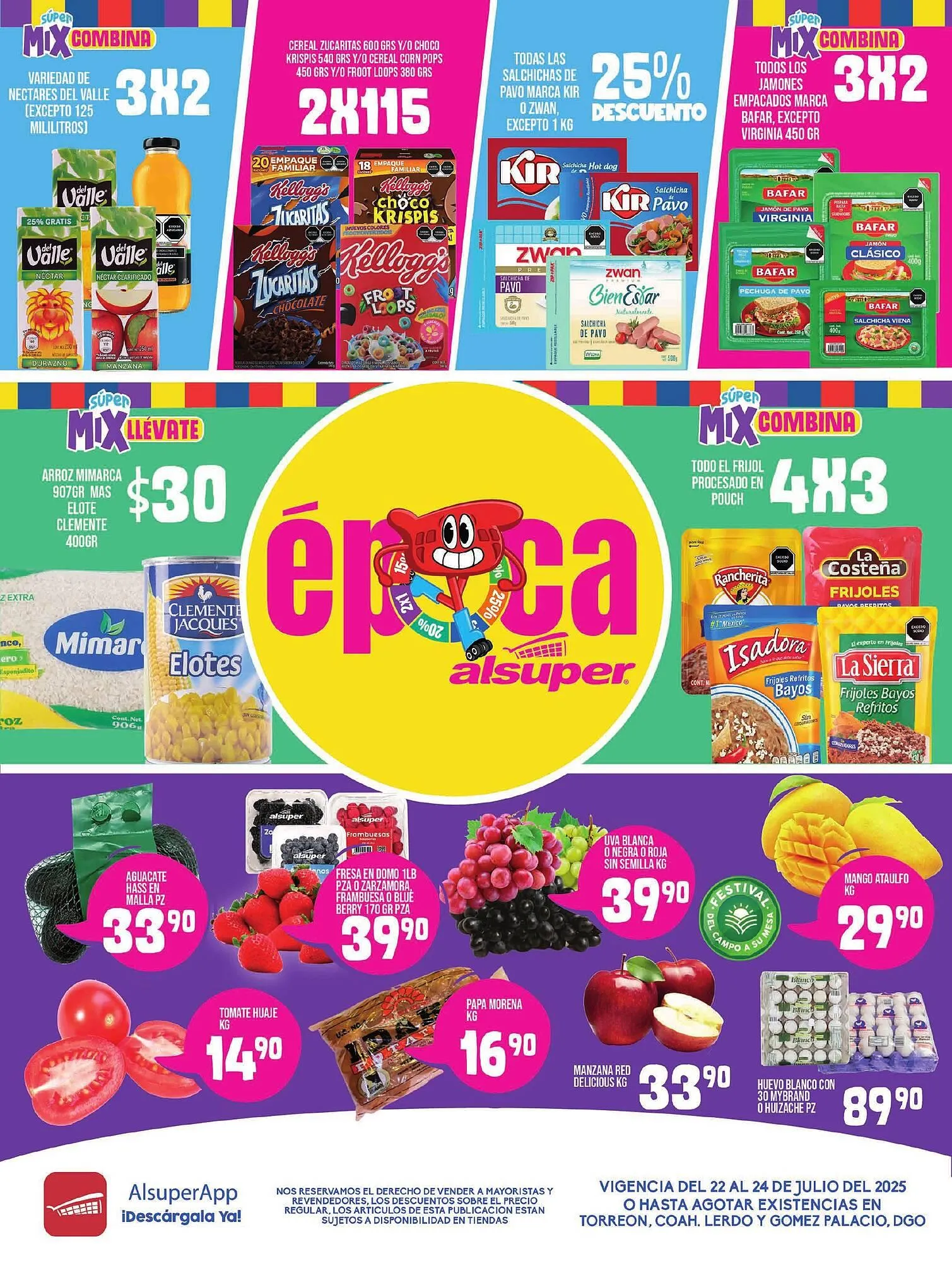 Catálogo de Catálogo Alsuper 22 de julio al 24 de julio 2025 - Pagina 1