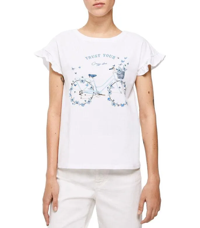 Playera Cuello Redondo Manga Corta Mujer