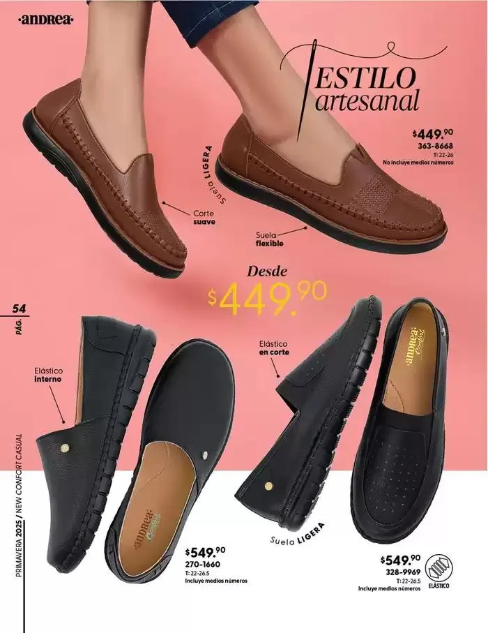 Catálogo de ANDREA | CALZADO CONFORT 26 de enero al 24 de mayo 2025 - Pagina 54