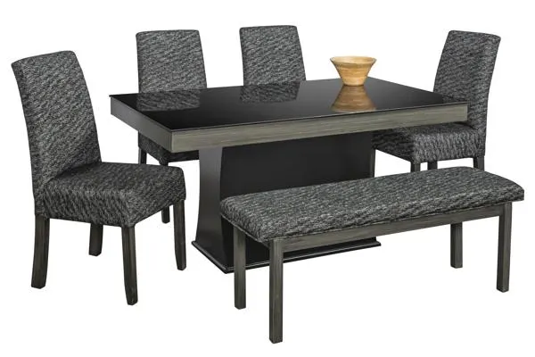 Antecomedor Giza 4 Sillas Y 1 Banca