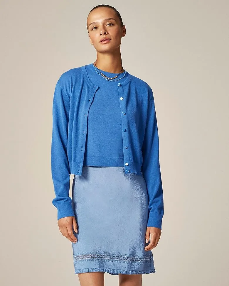 Featherweight cashmere cardigan