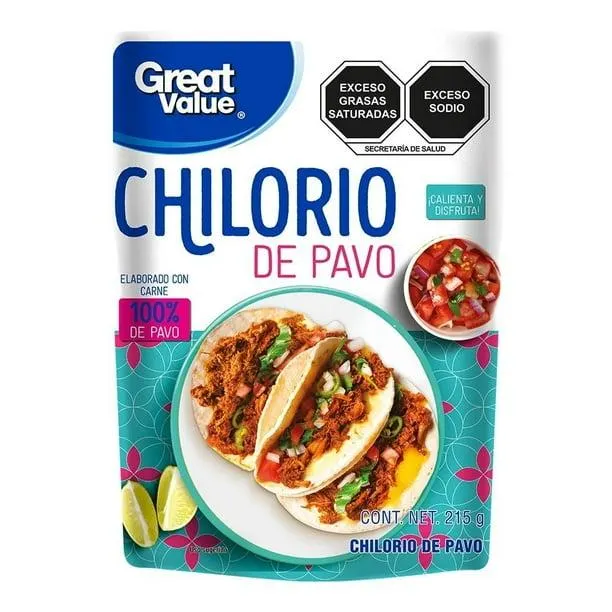 Chilorio Great Value de pavo 215 g