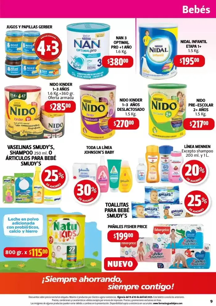 Catálogo de Boletín Farmacias Guadalajara 15 de abril al 1 de mayo 2025 - Pagina 9