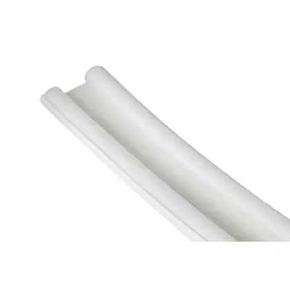 Perfil doble rollo bajo puertas 1 m blanco