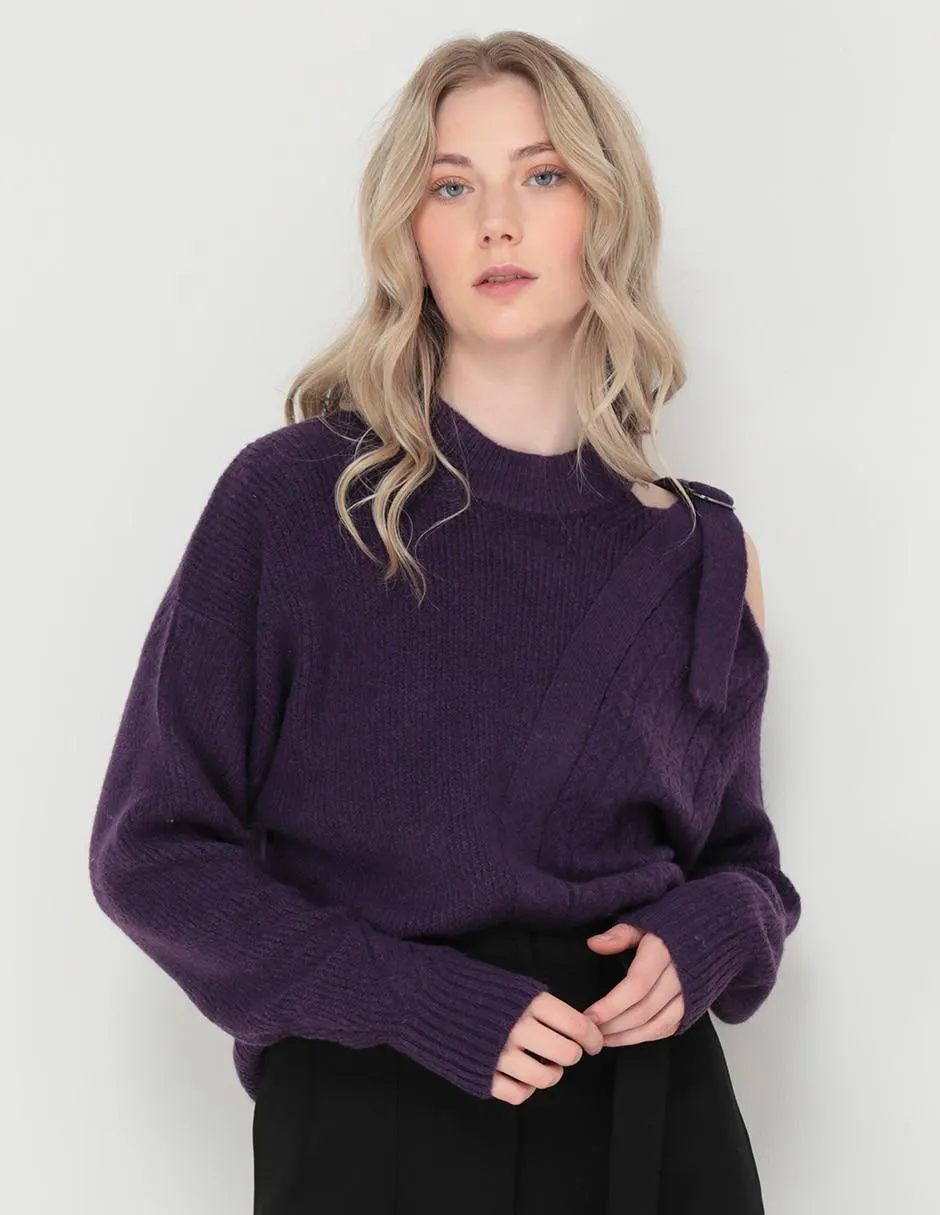 Suéter DKNY cuello redondo para mujer