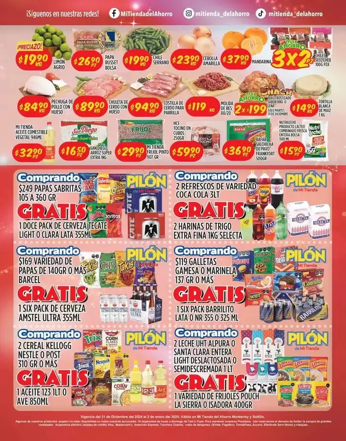 Catálogo de Ofertas Mi Tienda del Ahorro! 31 de diciembre al 2 de enero 2025 - Pagina 1