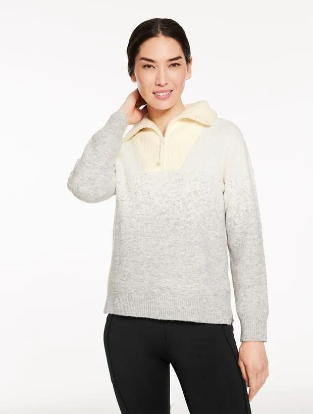 Half-Zip Sweater - Ombré