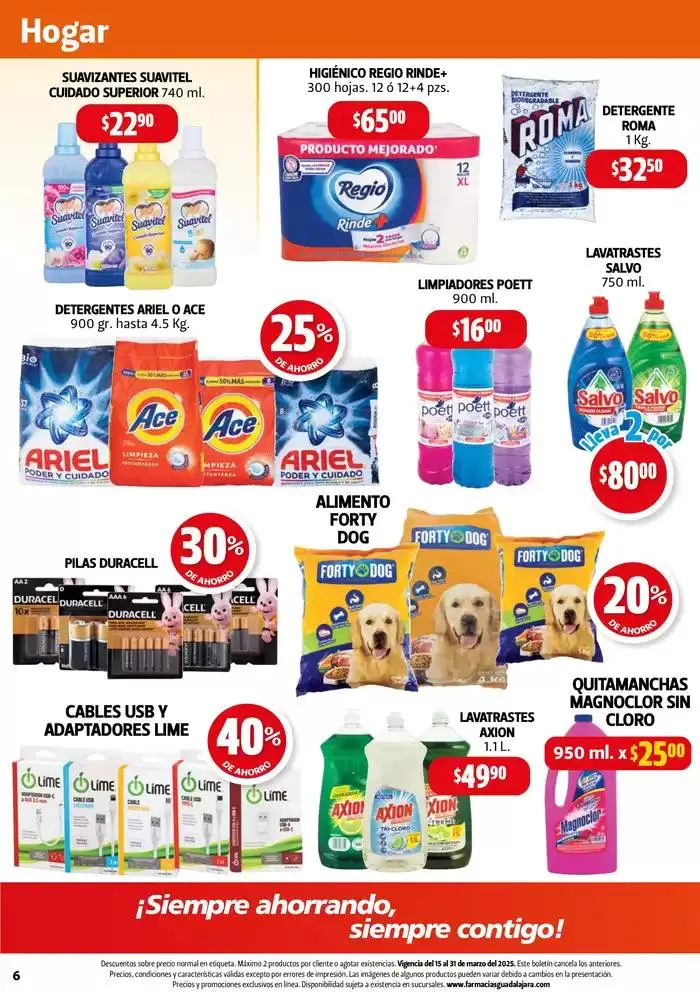 Catálogo de Boletín Farmacias Guadalajara! 15 de marzo al 31 de marzo 2025 - Pagina 6
