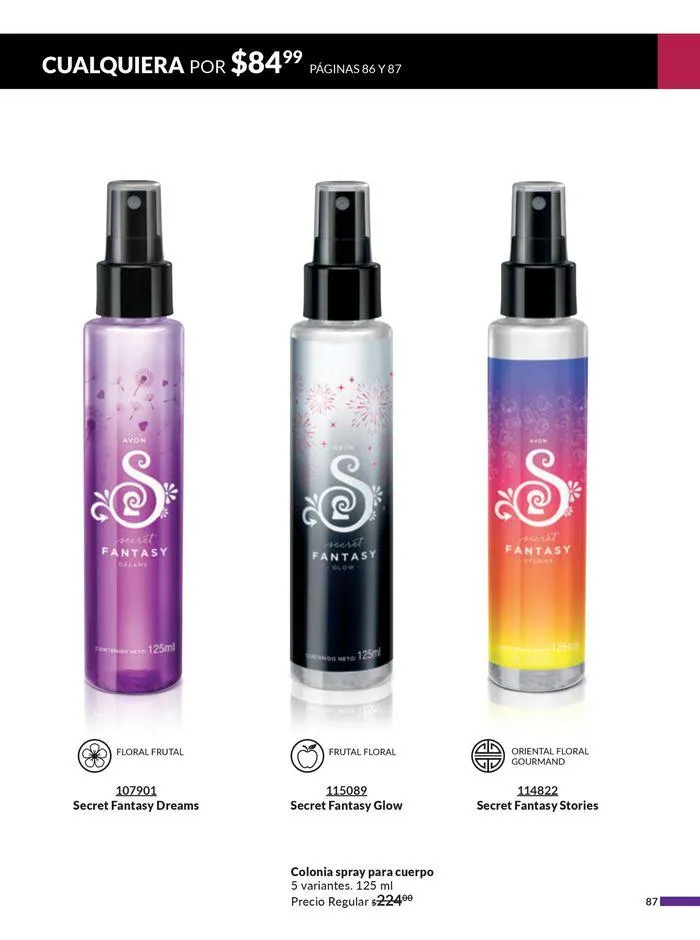 Catálogo de Avon COSMÉTICOS C09 17 de abril al 22 de mayo 2024 - Pagina 87