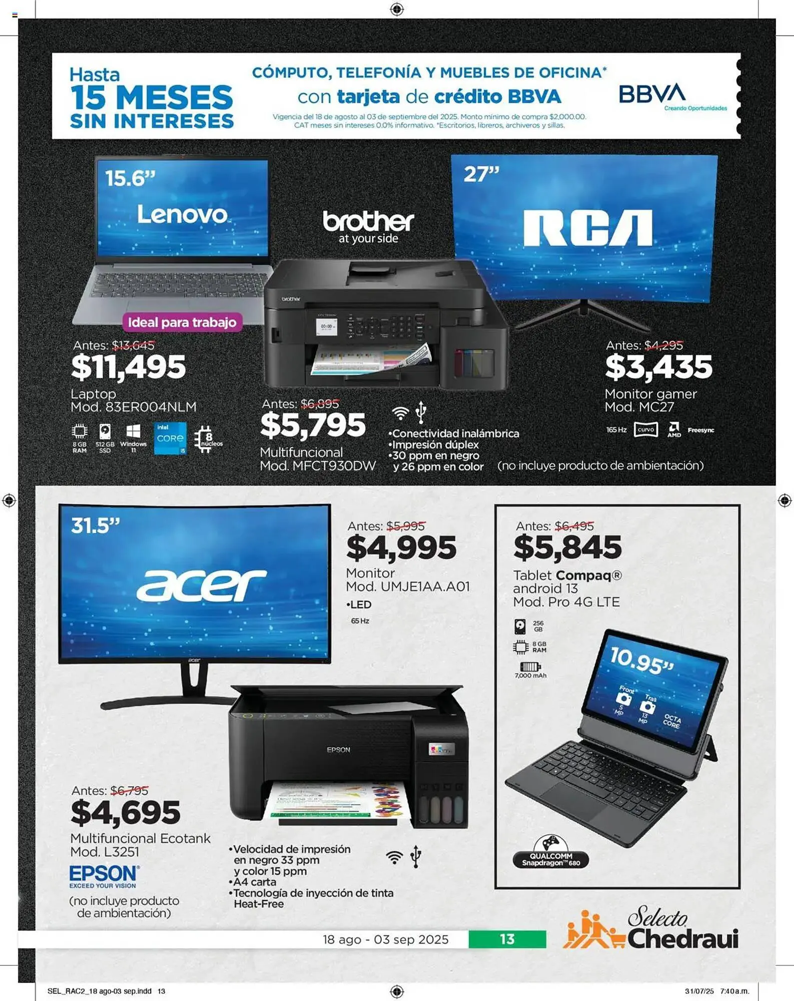 Catálogo de Catálogo Chedraui 18 de agosto al 3 de septiembre 2025 - Pagina 13