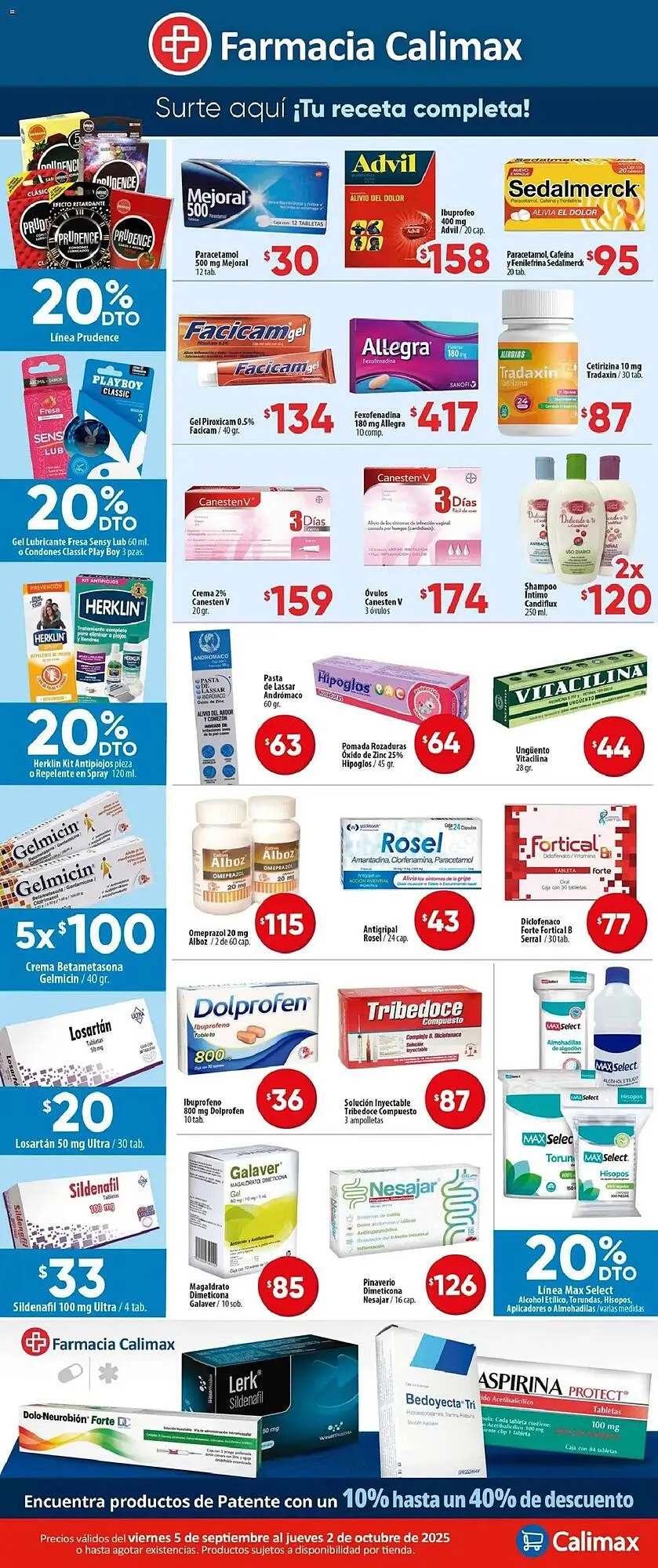 Catálogo de Folleto Calimax 5 de septiembre al 3 de octubre 2025 - Pagina 2