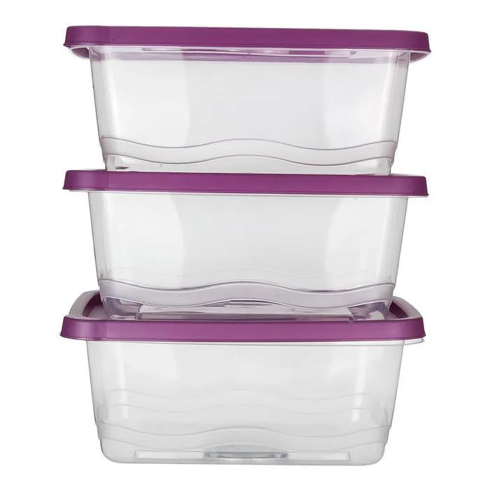 Juego de contenedores de plástico 3 piezas 200-8036 Home Sweet Home