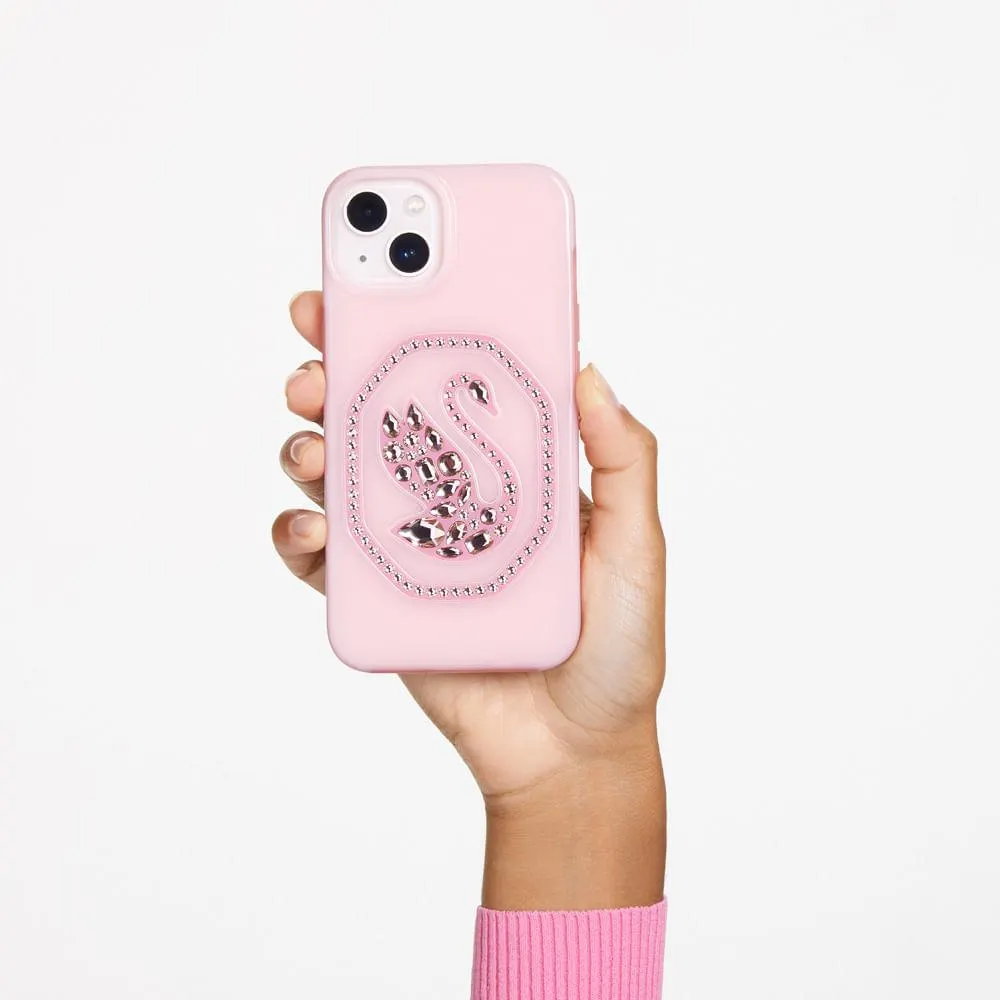 Funda para smartphone, Cisne, iPhone® 14 Pro, Rosa palo