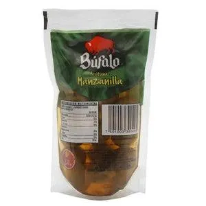 ACEITUNA MANZANILLA C/HUESO BUFALO 190 GR.