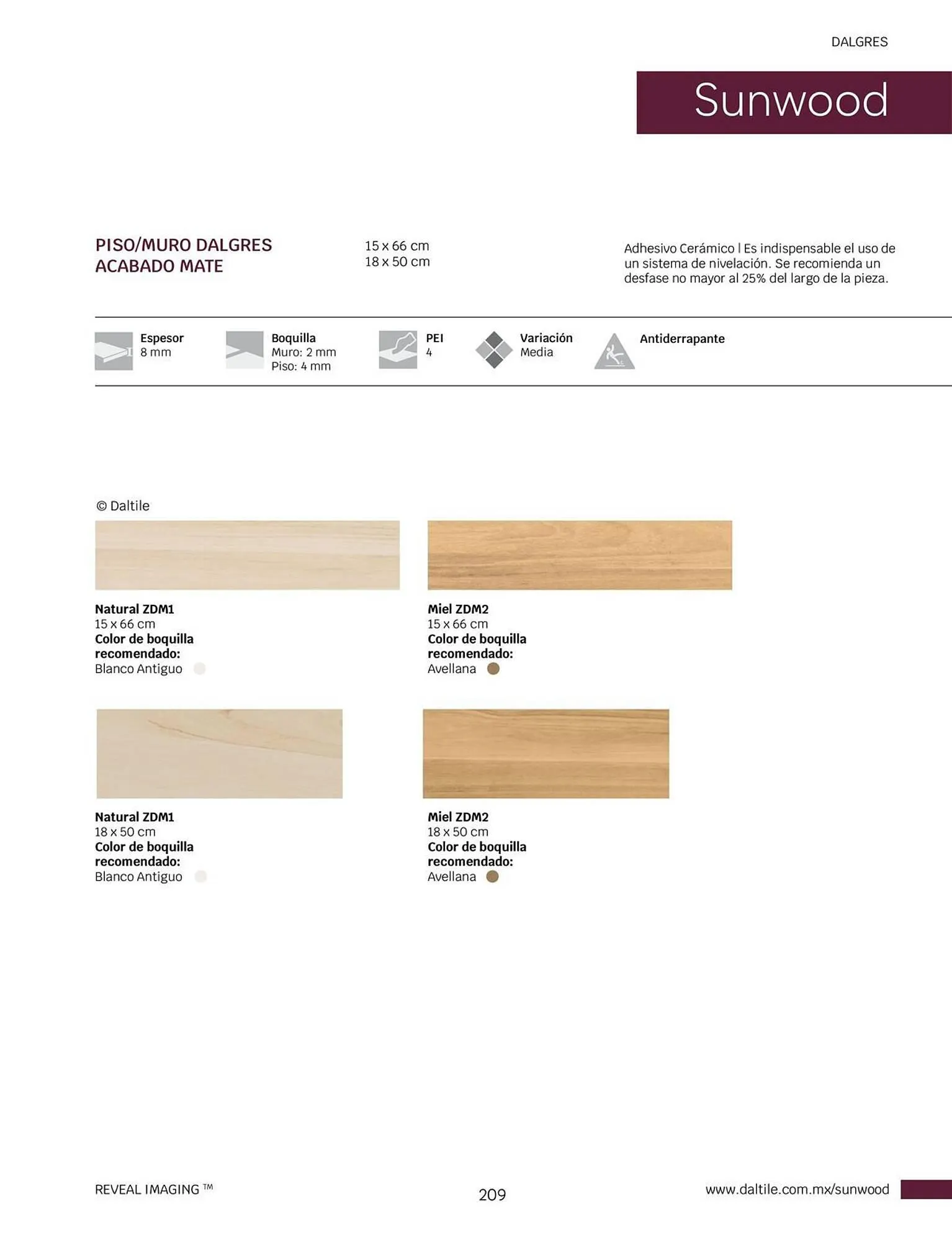 Catálogo de Catálogo Daltile 1 de enero al 31 de diciembre 2024 - Pagina 209