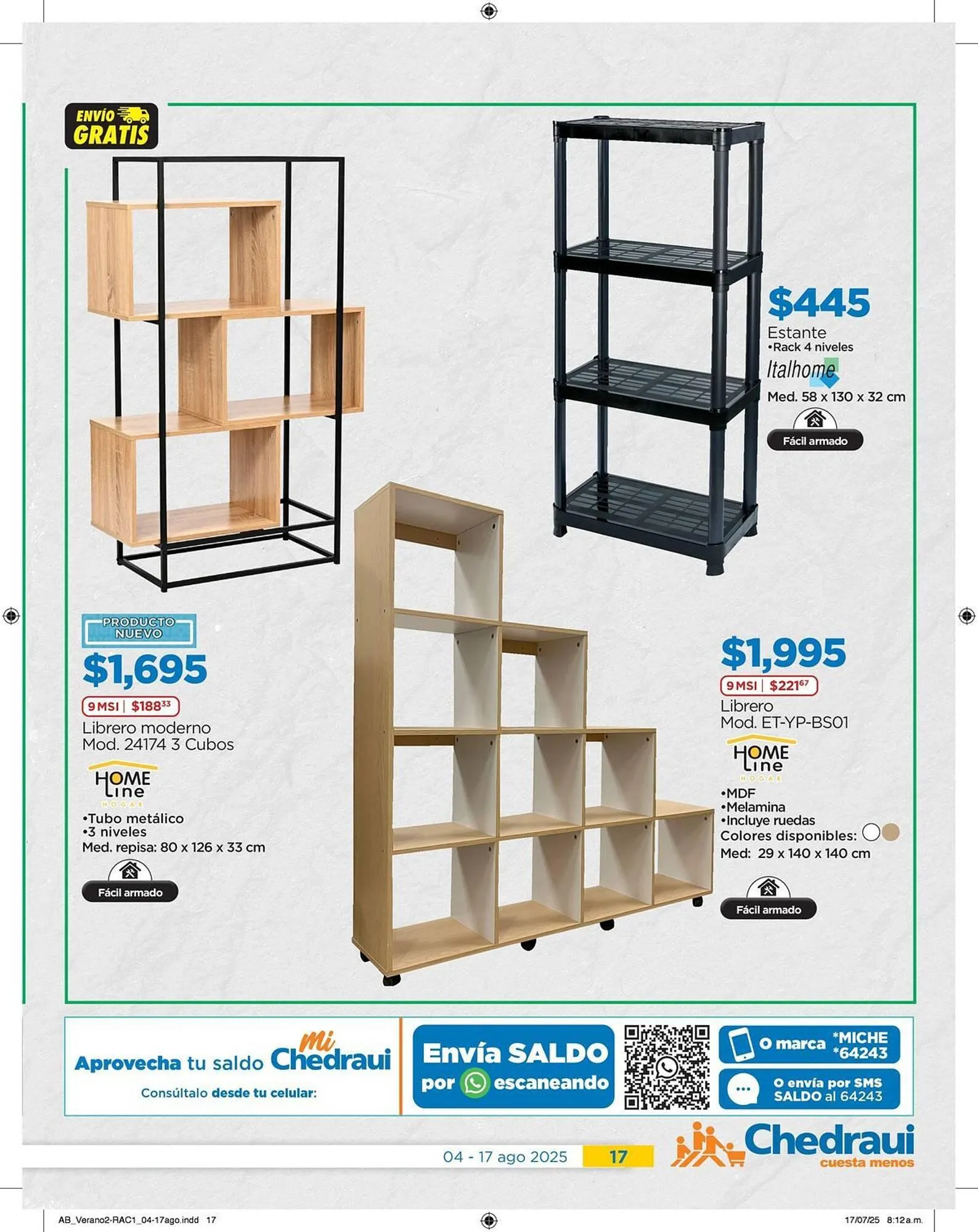 Catálogo de Catálogo Chedraui 5 de agosto al 17 de agosto 2025 - Pagina 17