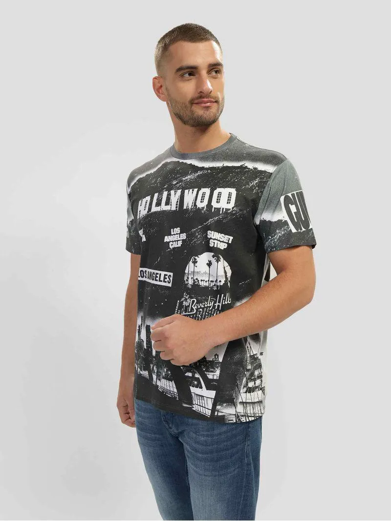 Playera Guess Hollywood Print