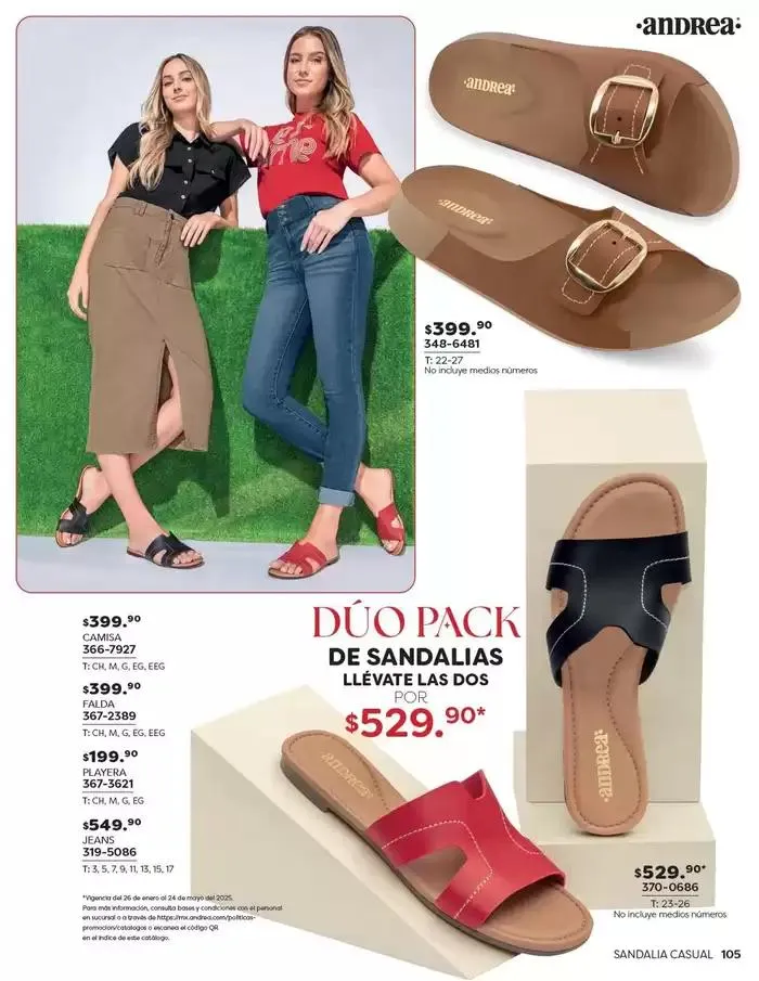 Catálogo de ANDREA | CALZADO DAMA 26 de enero al 24 de mayo 2025 - Pagina 105