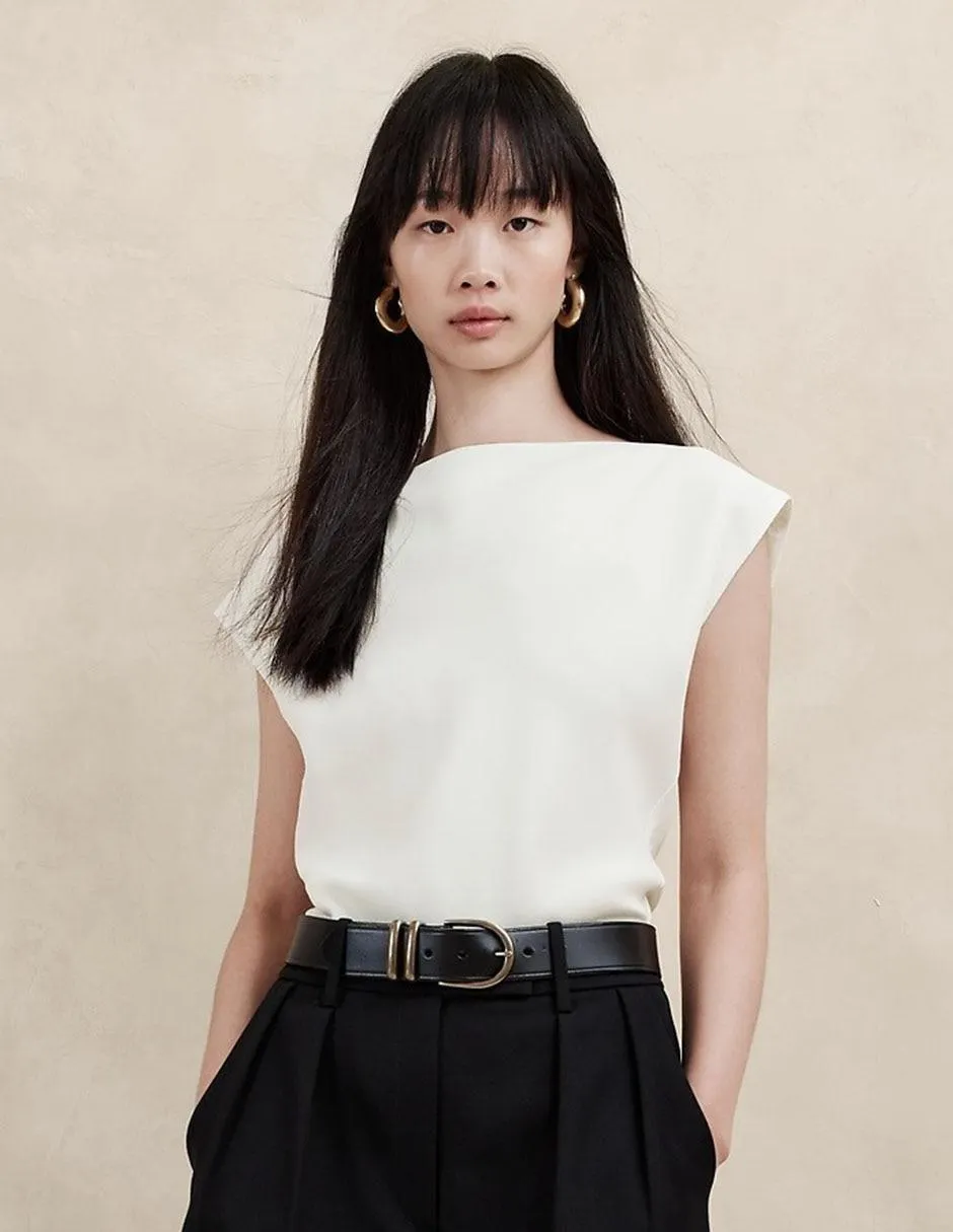 Blusa manga corta para mujer