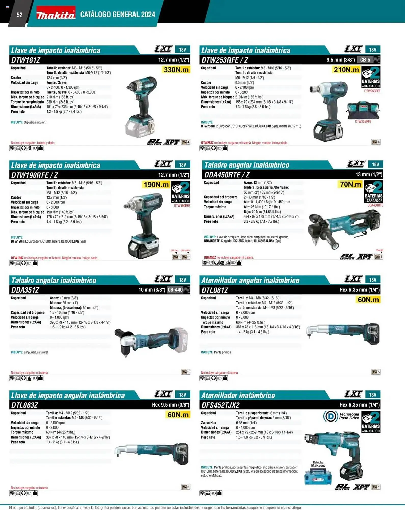 Catálogo de Catálogo Makita 4 de septiembre al 1 de julio 2026 - Pagina 52