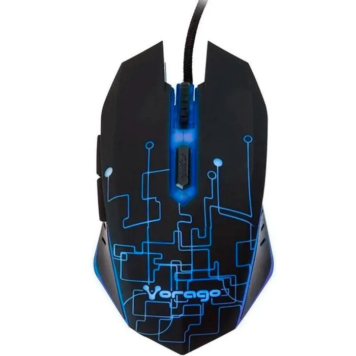 Mouse Gamer VORAGO Iluminado RGB 3200DPI USB MO-501
