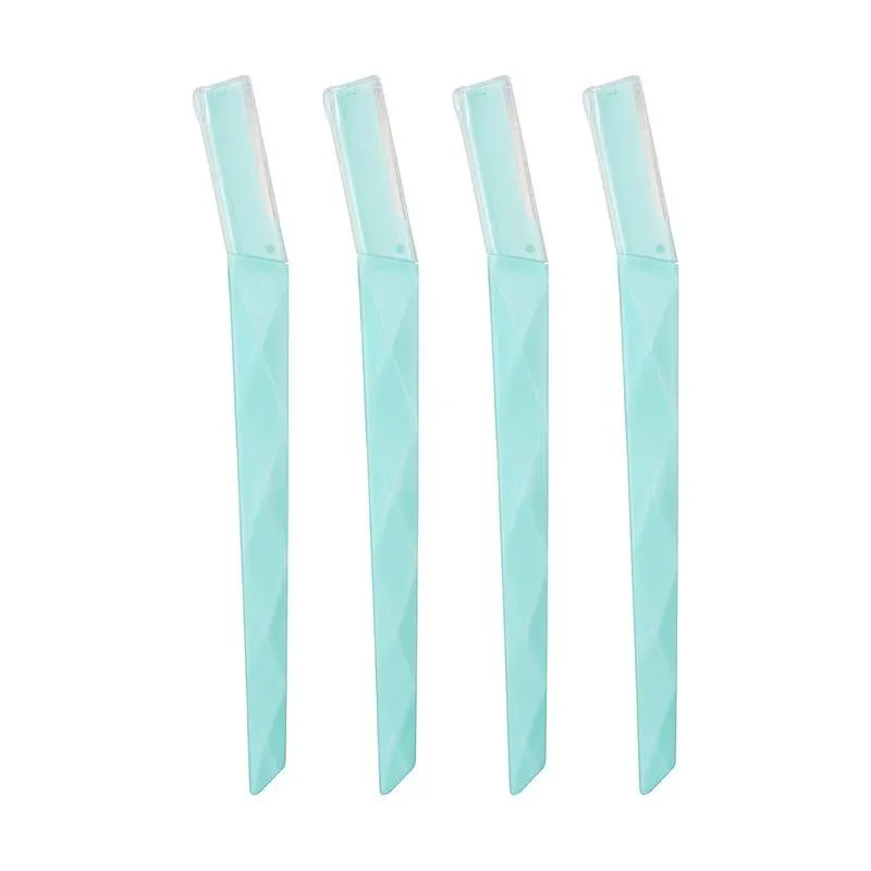 Set Perfiladores Para Cejas Acero Inoxidable Verdes 14.5 cm 4 Piezas